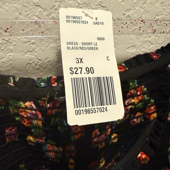 Forever 21 Floral Off-Shoulder Dress size 3X - Picture 5 of 5